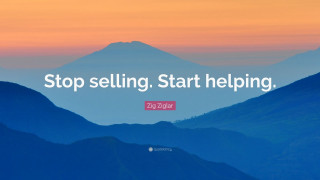 Quote mountain sunset sky background - inspirational free wallpaper