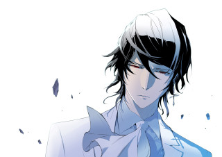 Man black hair tie shirt - a character portrait free wallpaper