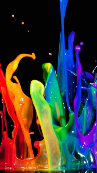 Colorful liquid pouring black background - alberto seveso free wallpaper