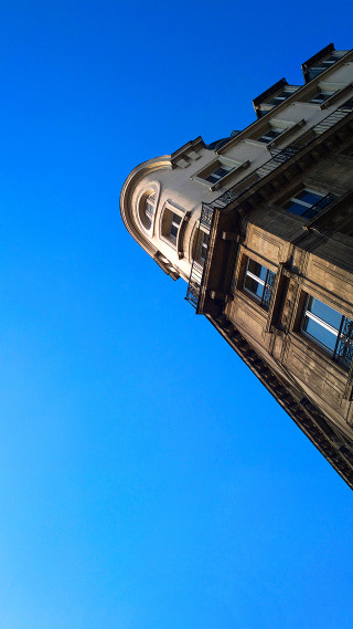 Clock tower blue sky building - enguerrand quarton free wallpaper