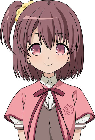 Aya girl pinkshirt bow shortbrownhair - a girl free wallpaper