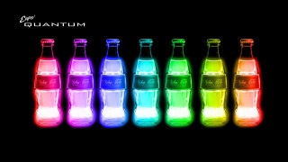 Colorful bottles black background row - a group of bottles free wallpaper