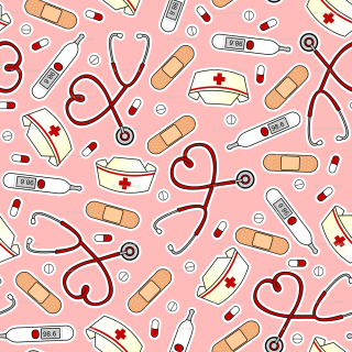 Pink background medical items stethoscope - dr. atl free wallpaper