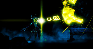 Man firehydrant neon hologram energy - epsylon point free wallpaper