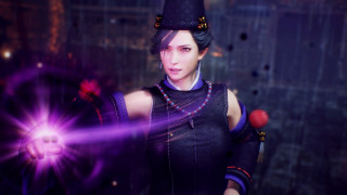 Kujo jolyne purple light red - unreal engine 5 quality free wallpaper for desktop