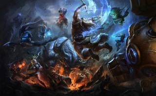 Game characters fire smoke explosion - bayard wu free wallpaper