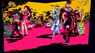 Group people walking street dog - baiōken eishun free wallpaper for desktop