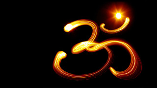 Light painting light bulb letter - abstract illusionism free wallpaper