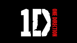 Black red logo one direction - sticker free wallpaper