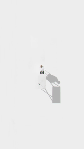 Snowboarder snowy shadow minimalist light - video art free wallpaper