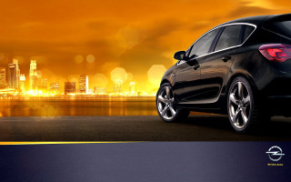 Black car city skyline night 3 - a black car free wallpaper