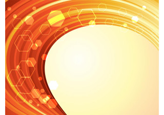 Yellow orange hexagonal background white - text free wallpaper