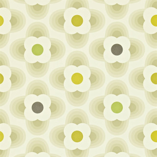 Yellow white flower pattern black - international typographic style free wallpaper