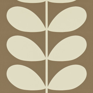 Brown white flower white stripe - a minimalist painting free wallpaper