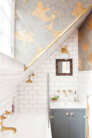 Bathroom sink interior design modern 11 - art nouveau free wallpaper