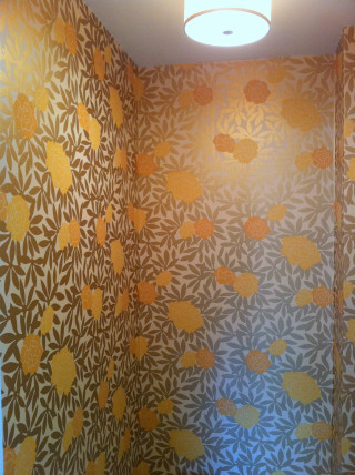 Bathroom toilet leaf wallpaper light - a bathroom free wallpaper
