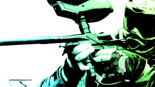 Man gas mask paintbrush helmet - a man in a gas mask holding free wallpaper