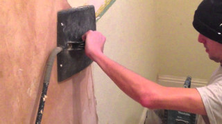 Man working wall hammer screwdriver - a wall free wallpaper for desktop