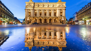 Building clock tower reflection water - bernard meninsky free wallpaper