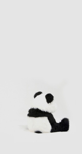 Stuffed panda bear white surface - stuffed free wallpaper