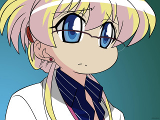 Ayako blonde hair glasses pink - a pink hair free wallpaper