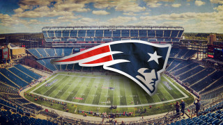 Large flag football stadium field - plain background free wallpaper for desktop
