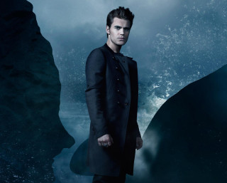 Man black coat mountain water - a black coat free wallpaper for desktop