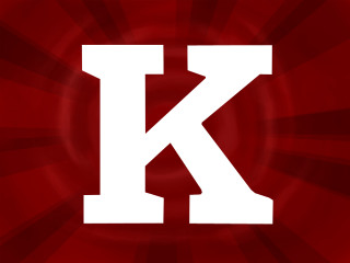 Red background white k kinetic - cedric seaut keos masons free wallpaper