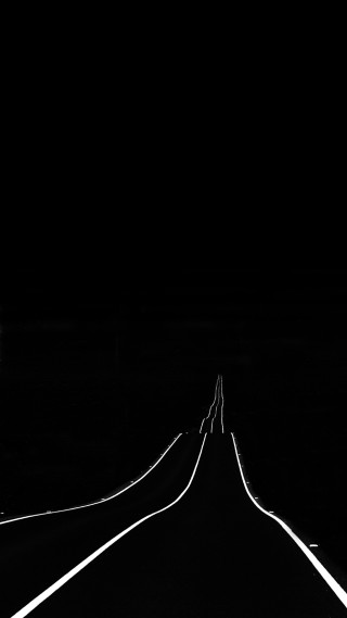 Long road light end night - the end of it free wallpaper