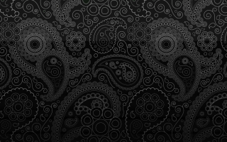 Black white paisley pattern intricate - op art free wallpaper