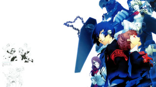 Anime characters group white background 17 - concept art free wallpaper