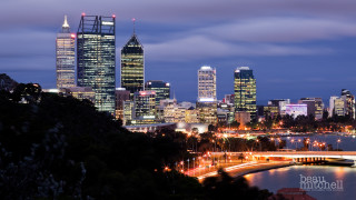 City skyline bridge river foreground 4 - elizabeth durack free wallpaper