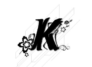 Black white photo letter k - kyoto animation free wallpaper