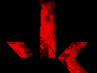 Red arrow left black background - left free wallpaper