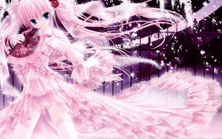 Girl pink dress holding purse - a pink dress holding free wallpaper