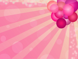 Pink balloons sunburst background festive - elizabeth murray free wallpaper