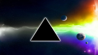 Triangle rainbow planets background colorful 2 - a triangle free wallpaper