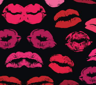 Lipstick colorful black background pink - different color free wallpaper
