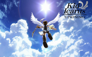Girl flying sword wings sky - happening free wallpaper