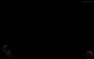 Black background red white clock - ascii art free wallpaper
