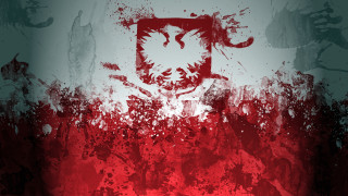 Blood splatter forest chainsaw ruins - antipodean free wallpaper