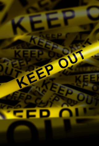 Caution tape keep out blurry - institutional critique free wallpaper
