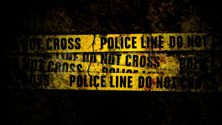 Yellow black police line dont - sign free wallpaper