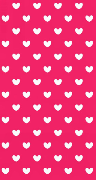 Pink background white hearts pattern - naive free wallpaper