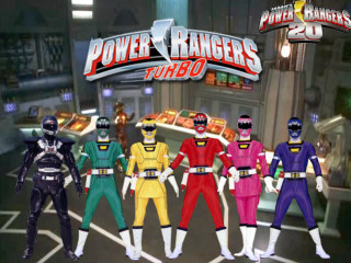 Costumed people power rangers turbo - costume free wallpaper