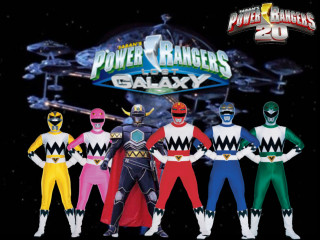 Power rangers standing black background - holography free wallpaper