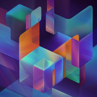 Colorful abstract background cubes lines 2 - the middle of it free wallpaper