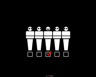Group people red arrow black - figurativism free wallpaper