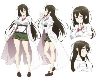 Woman green skirt white shirt - black shoe free wallpaper