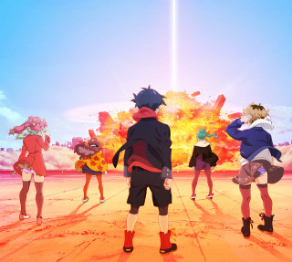 Group fireball gun people sky - a gun free wallpaper